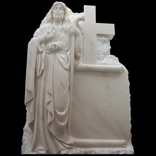Cruce din marmura cu Iisus, model MAR-1126