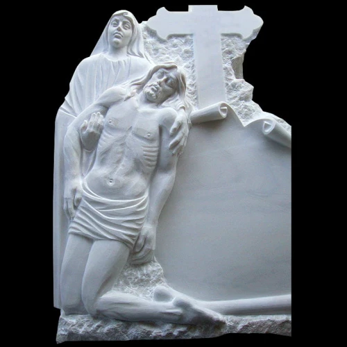Cruce din marmura cu Iisus, model MAR-1120