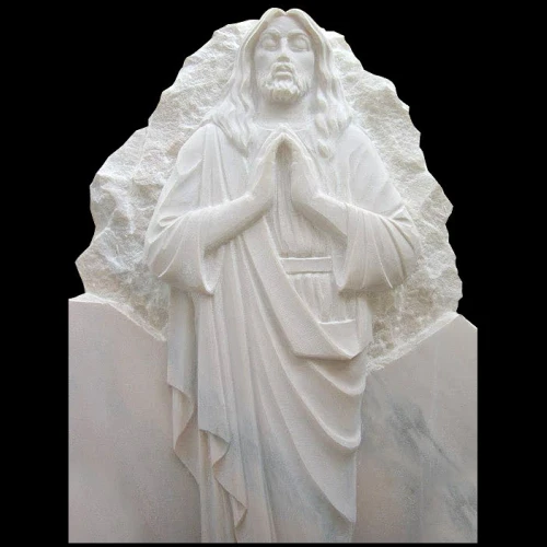 Cruce din marmura cu Iisus, model MAR-1115
