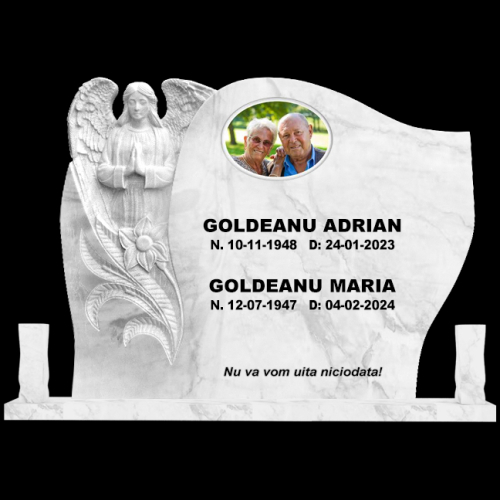 Cruce din marmura alba cu venatura gri sau roz eleganta un monument funerar deosebit cu inger sau flori sculptate se poate accesoriza cu poza din ceramica sau gravura portret pe granit negru un monument funerar la reducere